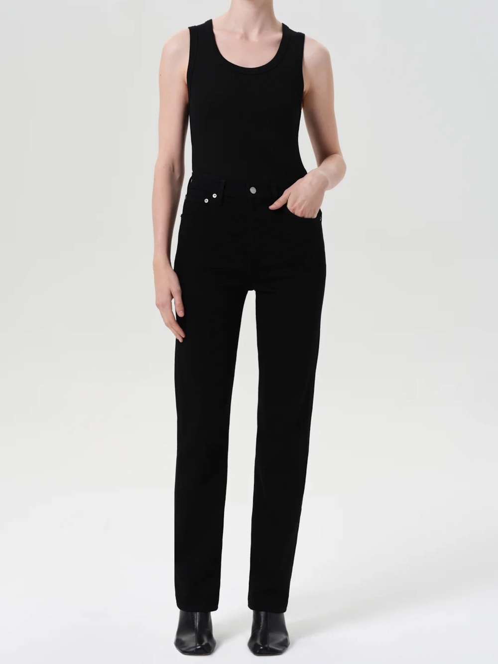 Agolde 90'S PINCH WAIST HIGH RISE STRAIGHT LONG (WEIGHTLESS STRETCH) SZ 29